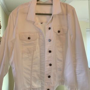 White Jean Jacket 2X